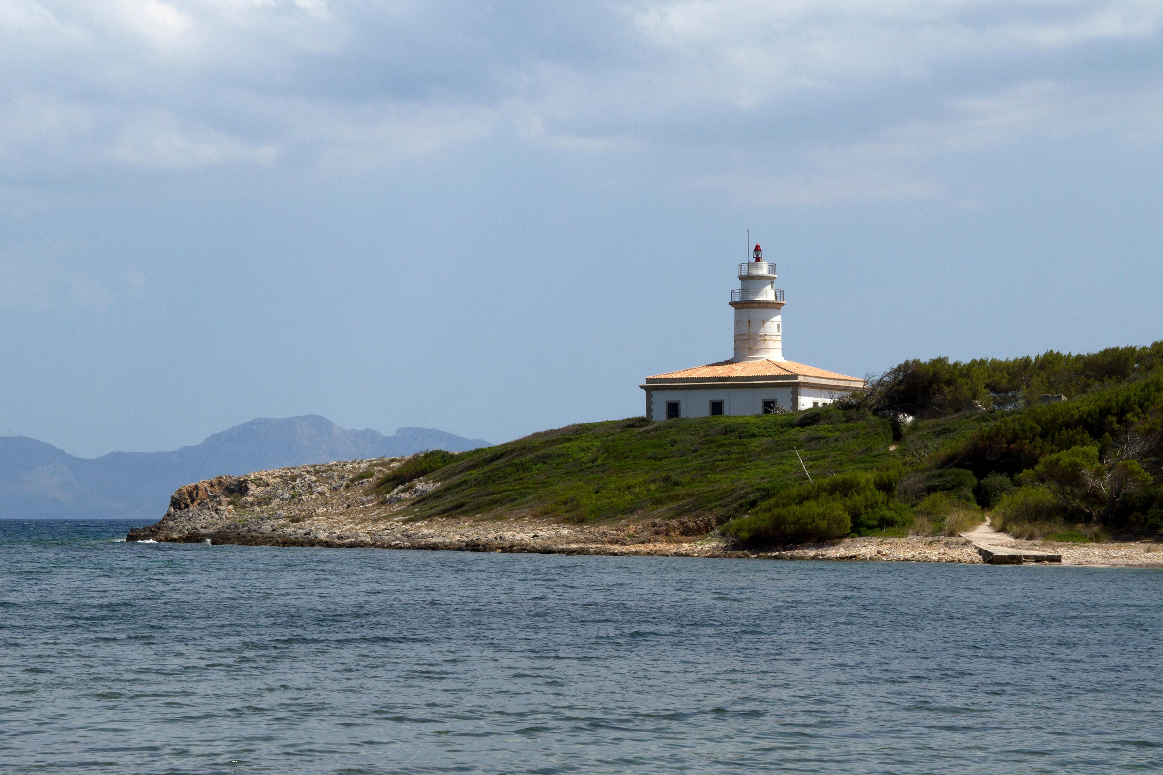 The Alcanada lighthouse, facing Port d’Alcúdia